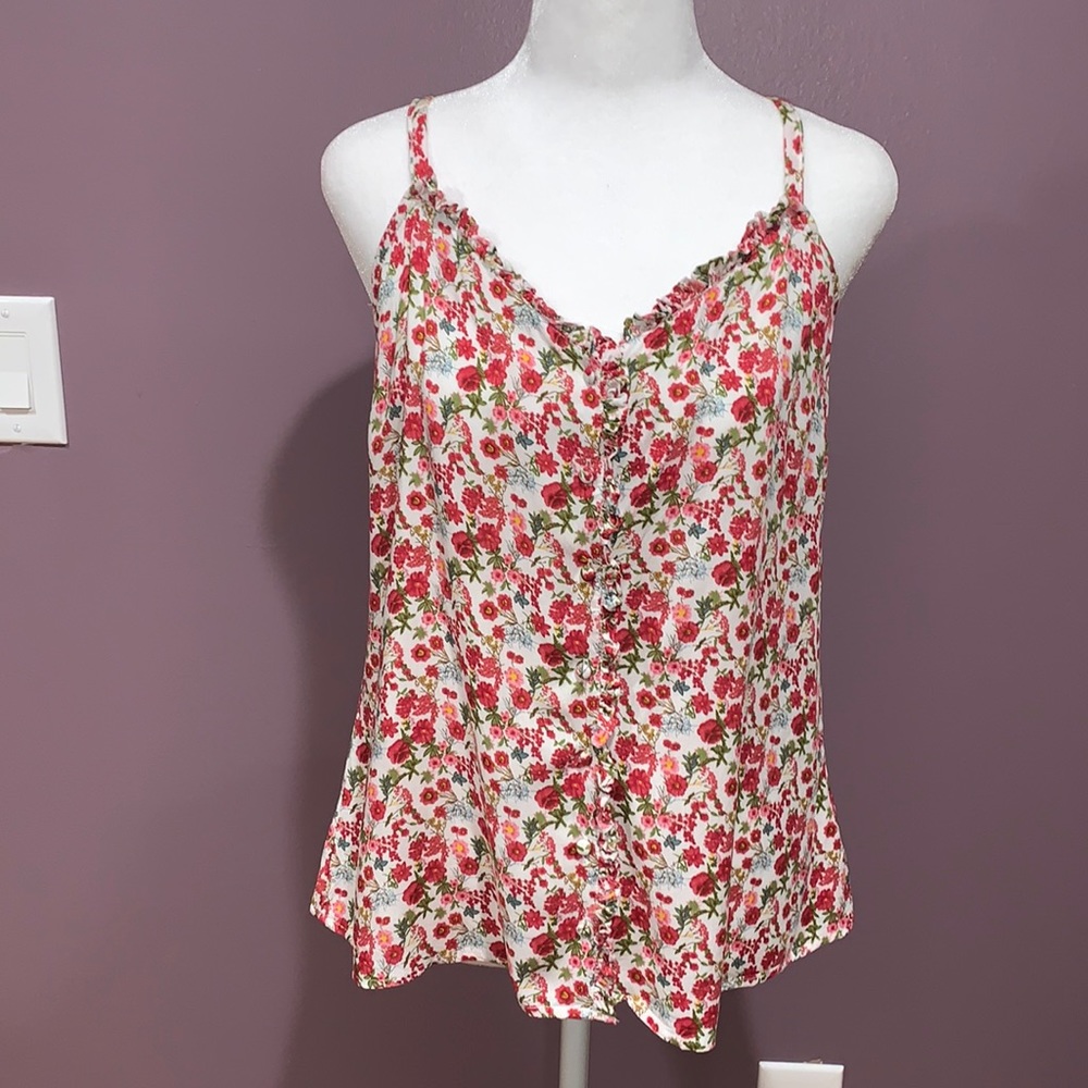 Easel Ruffled Tank